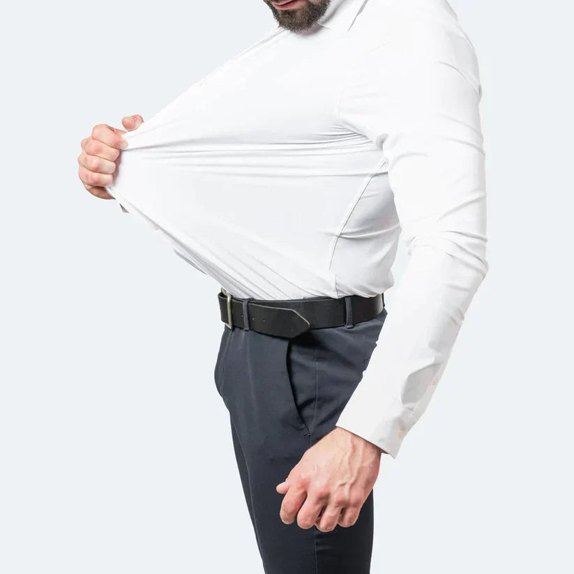 Men's Shirt Wrinkle-Free Stretch Material Modern Comfort