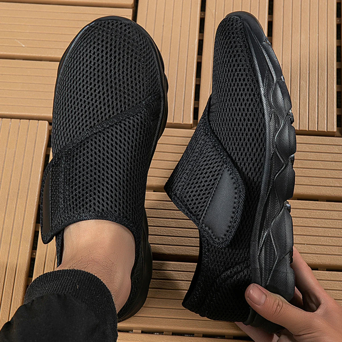 Men's Shoes Casual Breathable Textile Wide Fit