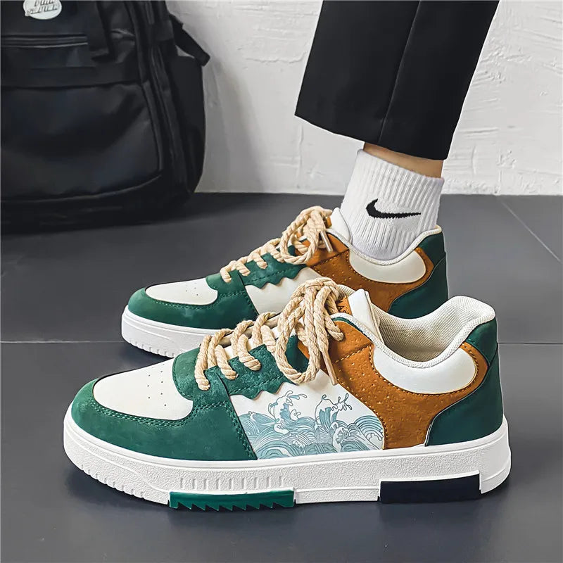 Men's Shoes Elegant Style Breathable Synthetic Material