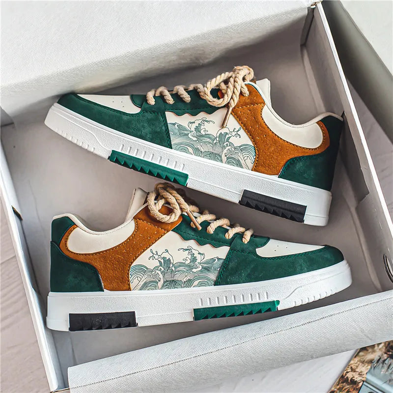 Men's Shoes Elegant Style Breathable Synthetic Material