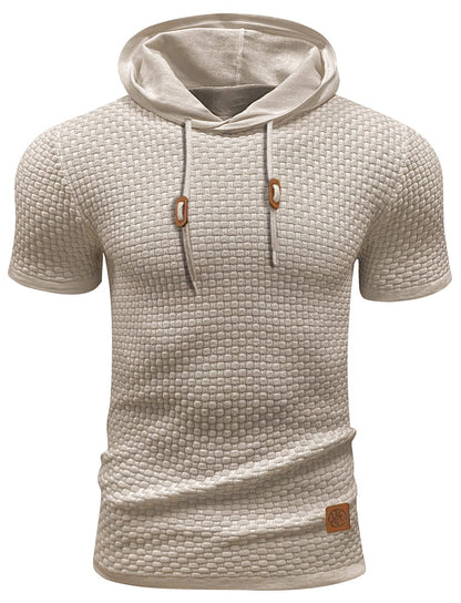 Men's Short Sleeve Hoodie Modern Lightweight