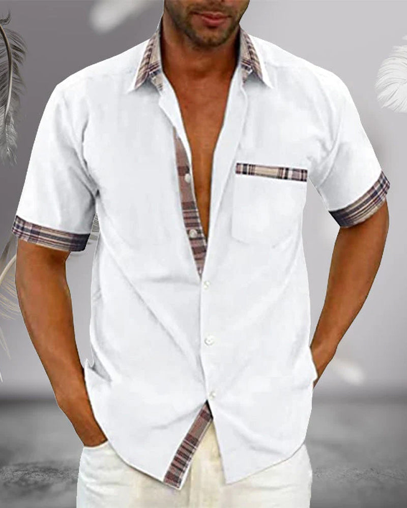 Men's Short-Sleeve Shirt Stylish Comfortable