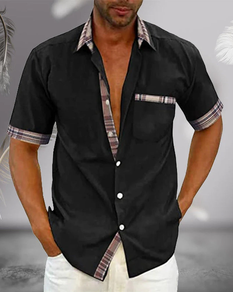 Men's Short-Sleeve Shirt Stylish Comfortable