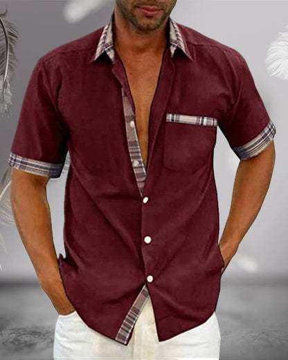 Men's Short-Sleeve Shirt Stylish Comfortable