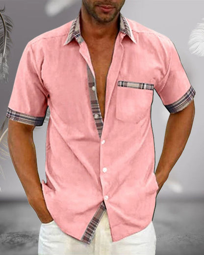 Men's Short-Sleeve Shirt Stylish Comfortable