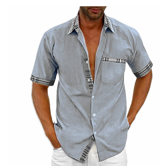 Men's Short-Sleeve Shirt Stylish Comfortable