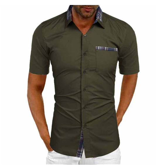 Men's Short-Sleeve Shirt Stylish Comfortable