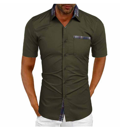 Men's Short-Sleeve Shirt Stylish Comfortable