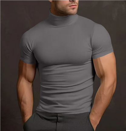 Men's Short-sleeved Turtleneck Modern