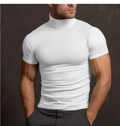 Men's Short-sleeved Turtleneck Modern
