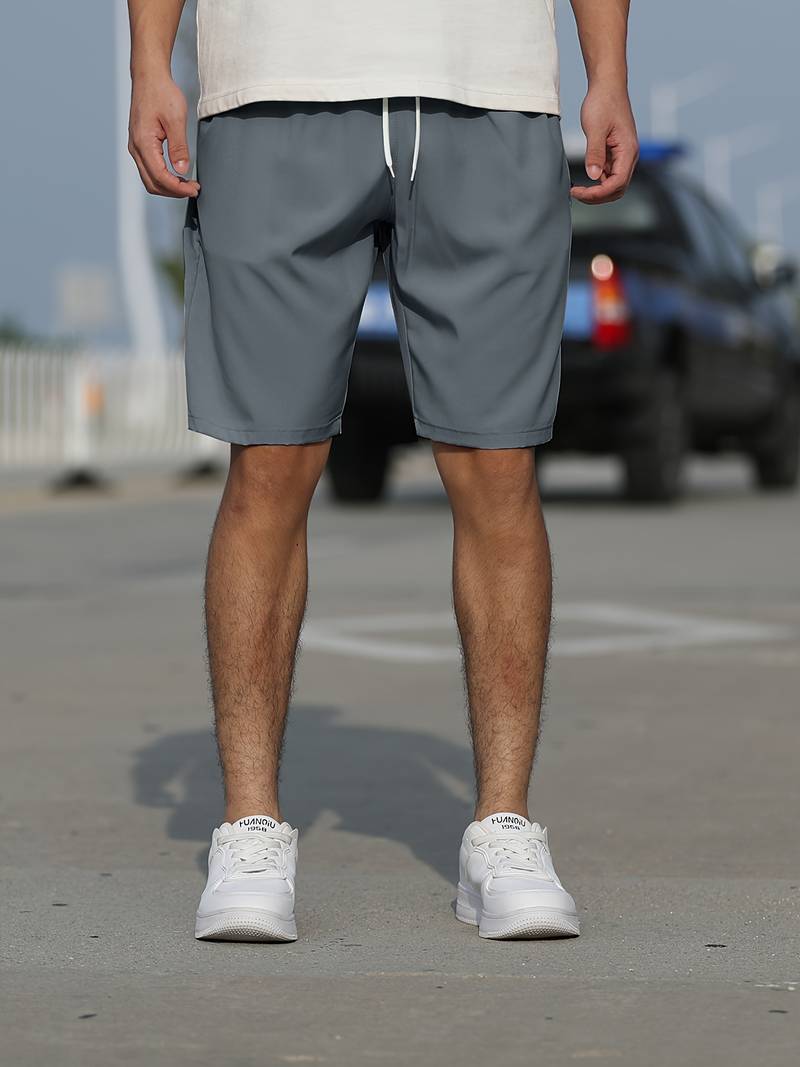 Men's Shorts Breathable Cotton Casual with Drawstring Fastening