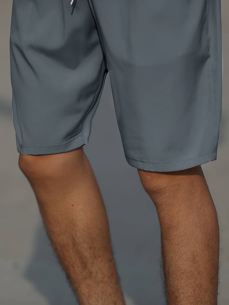Men's Shorts Breathable Cotton Casual with Drawstring Fastening