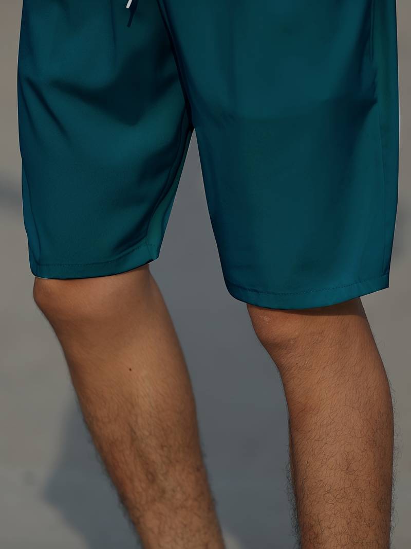 Men's Shorts Breathable Cotton Casual with Drawstring Fastening