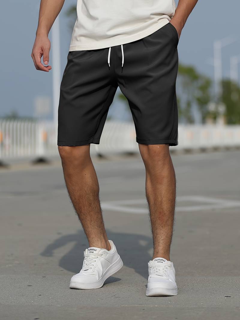 Men's Shorts Breathable Cotton Casual with Drawstring Fastening