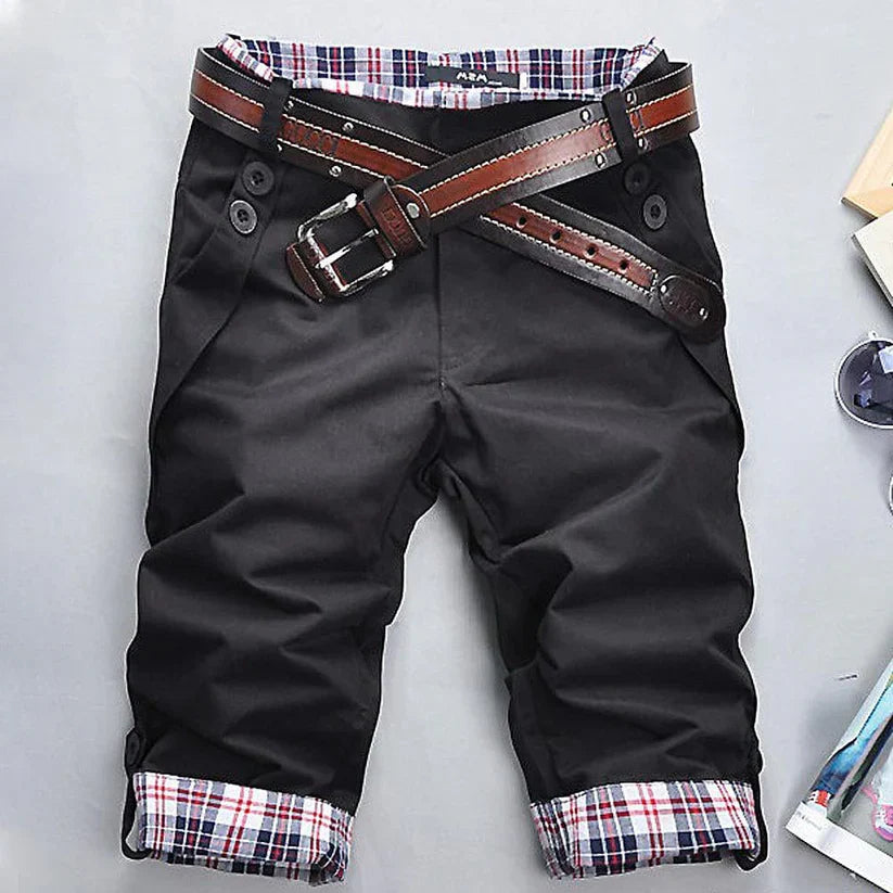 Men's Shorts Cargo Style Cotton With Practical Pockets
