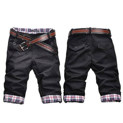 Men's Shorts Cargo Style Cotton With Practical Pockets