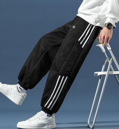 Men's Side Stripe Joggers Comfortable Cotton
