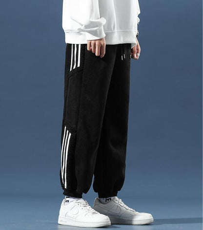 Men's Side Stripe Joggers Comfortable Cotton