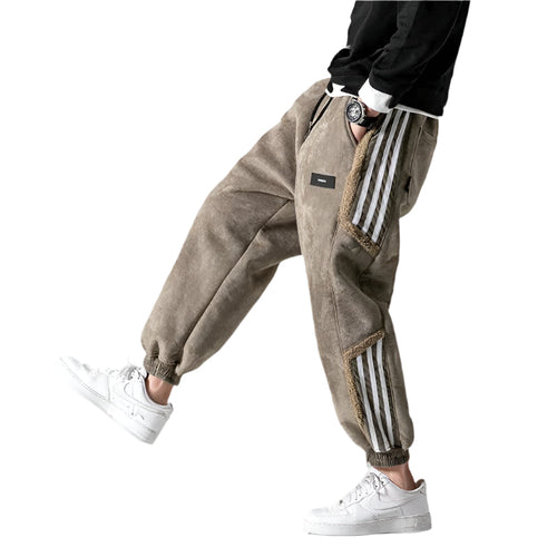 Men's Side Stripe Joggers Comfortable Cotton