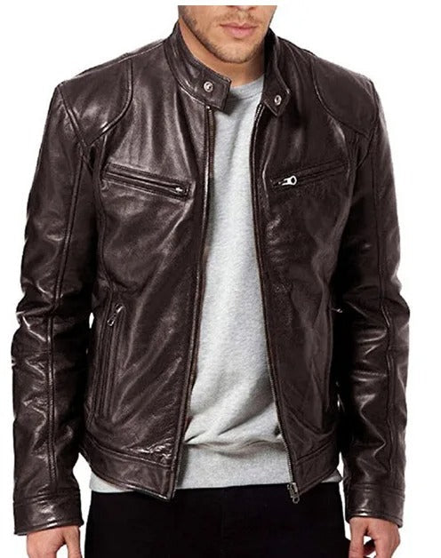 Men's Slim Fit Motorcycle Jacket