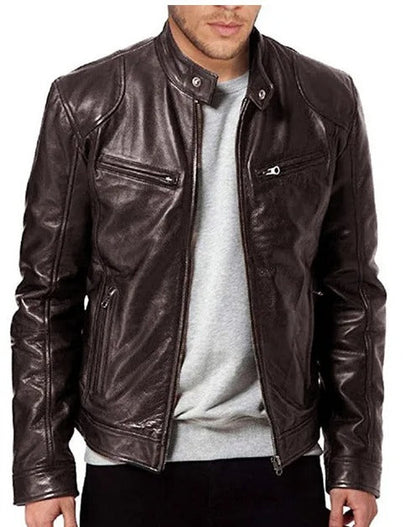 Men's Slim Fit Motorcycle Jacket