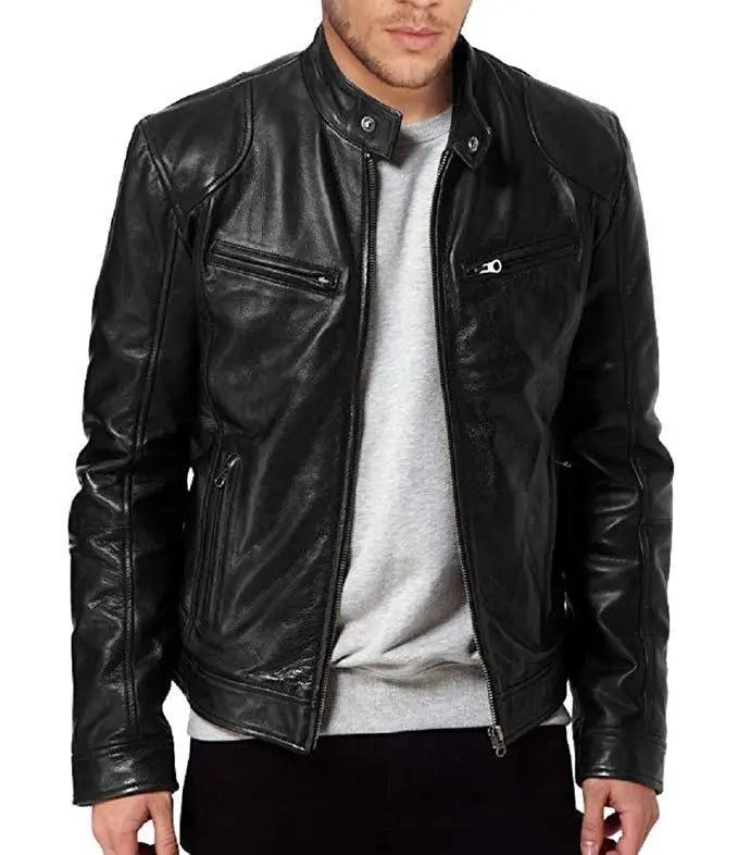 Men's Slim Fit Motorcycle Jacket