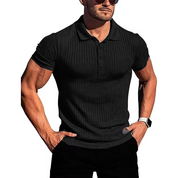 Men's Slim Knit Polo Shirt