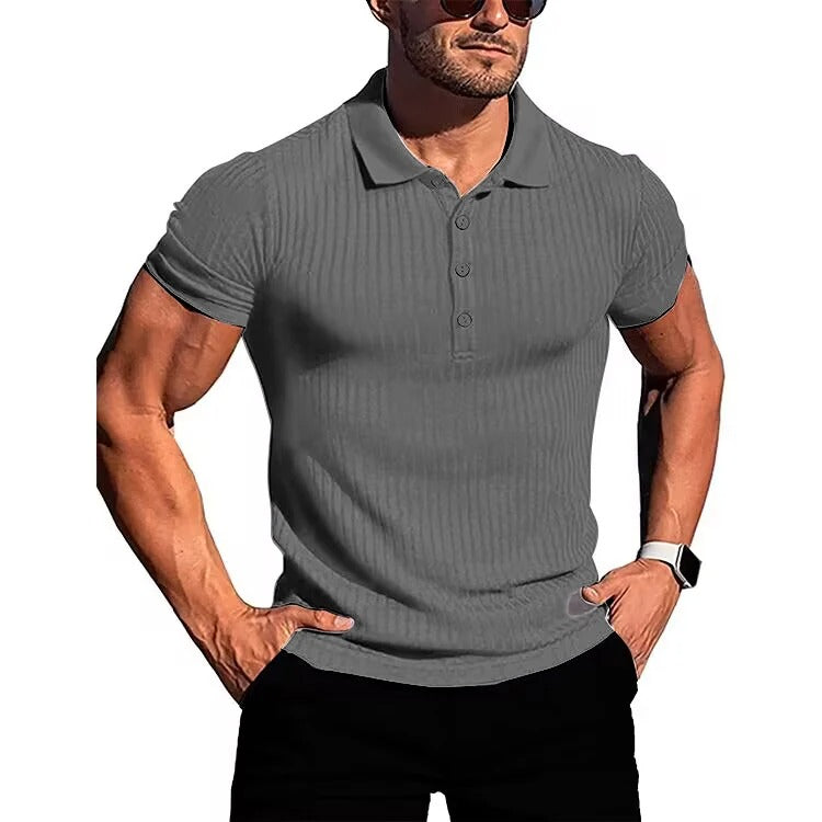 Men's Slim Knit Polo Shirt