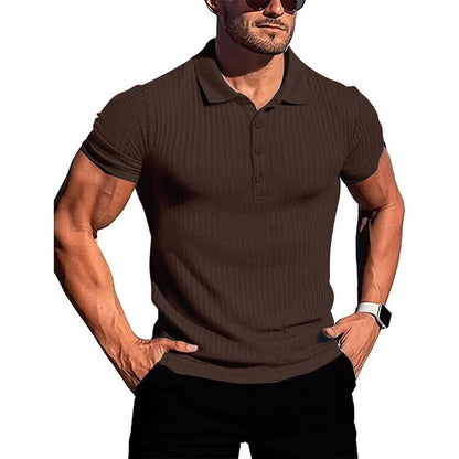 Men's Slim Knit Polo Shirt