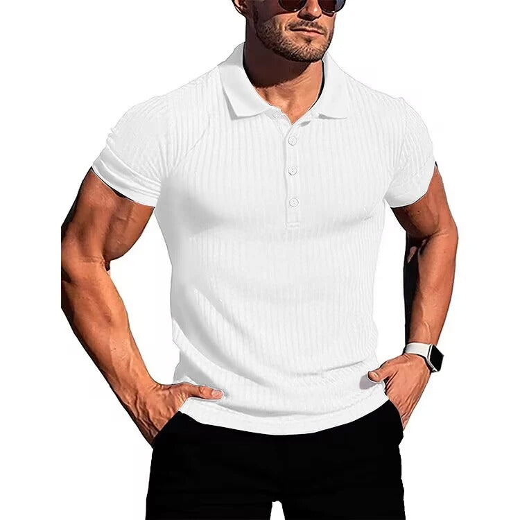 Men's Slim Knit Polo Shirt