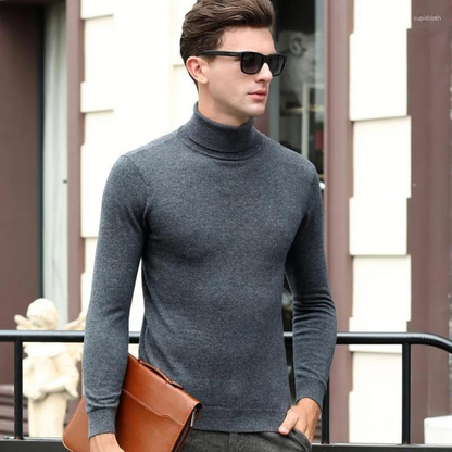 Men's Slim Turtleneck Sweater