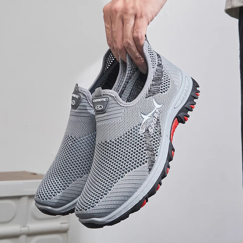 Men's Sneakers Breathable Mesh Casual Hiking Shoes