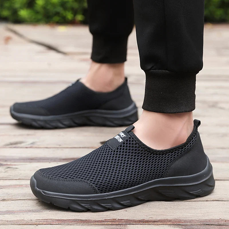 Men's Sneakers Casual Breathable Slip-On Lightweight Rubber