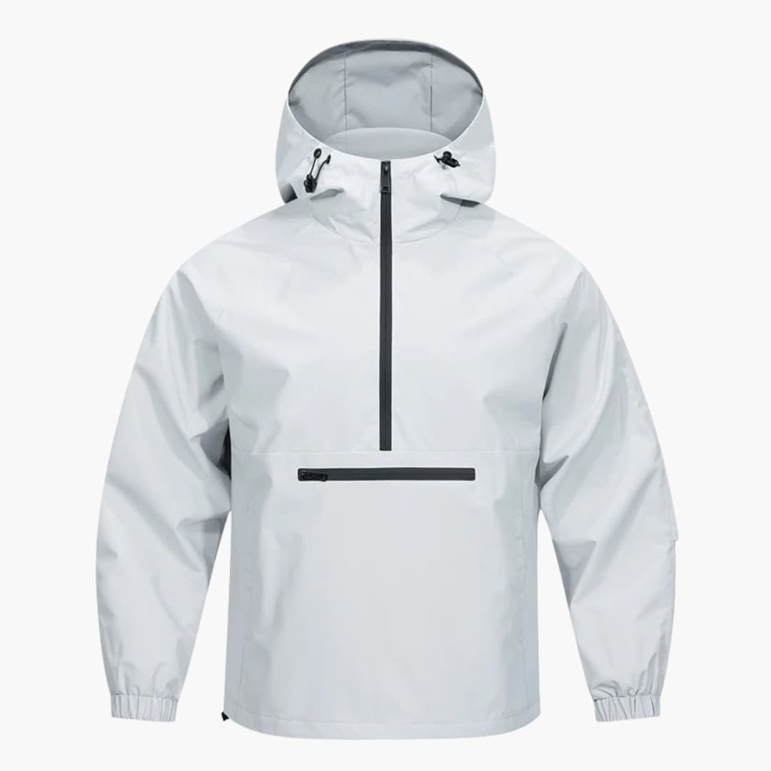 Men's Soft Shell Jacket with Hood and Breast Pocket