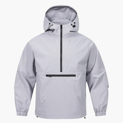 Men's Soft Shell Jacket with Hood and Breast Pocket