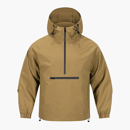 Men's Soft Shell Jacket with Hood and Breast Pocket