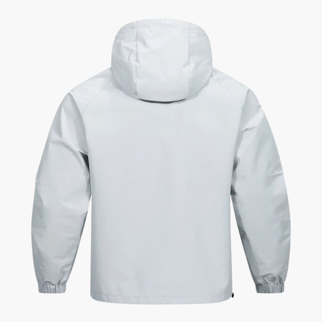 Men's Soft Shell Jacket with Hood and Breast Pocket