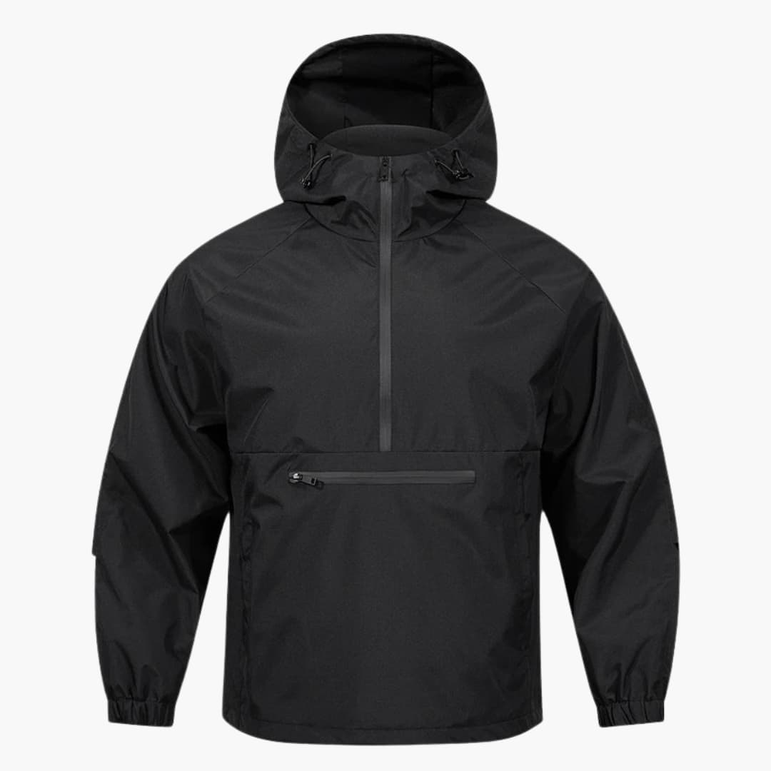 Men's Soft Shell Jacket with Hood and Breast Pocket