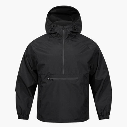 Men's Soft Shell Jacket with Hood and Breast Pocket