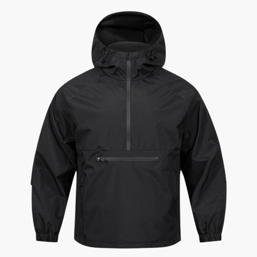 Men's Soft Shell Jacket with Hood and Breast Pocket