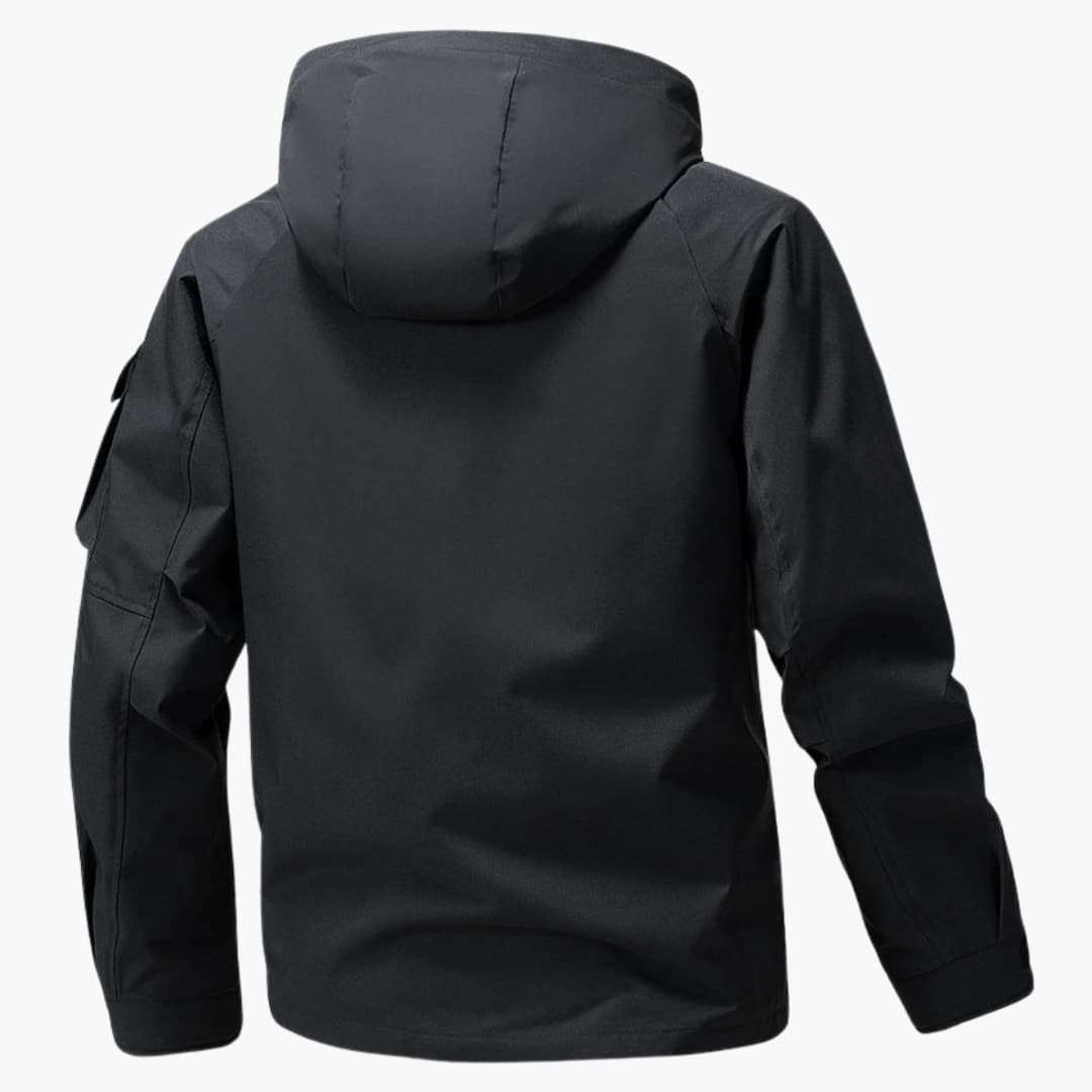 Men's Softshell Jacket with Hood and Practical Pockets for Winter Activities