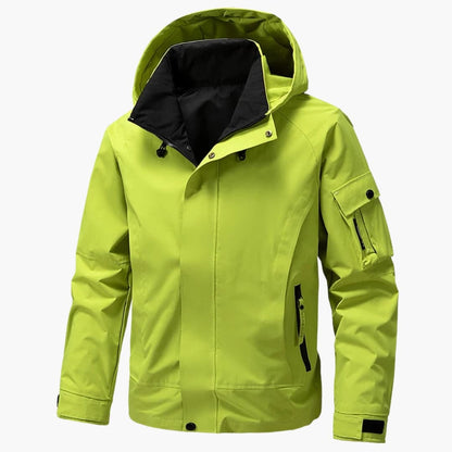 Men's Softshell Jacket with Hood and Practical Pockets for Winter Activities