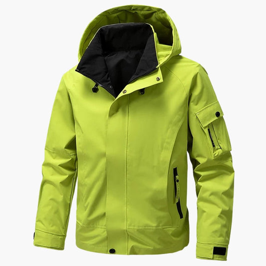 Men's Softshell Jacket with Hood and Practical Pockets for Winter Activities