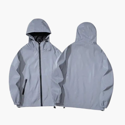 Men's Softshell Jacket with Hood and Reflective Details
