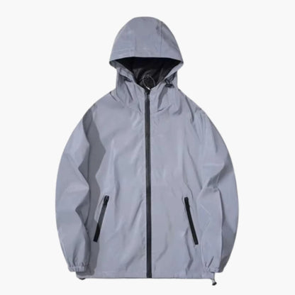 Men's Softshell Jacket with Hood and Reflective Details
