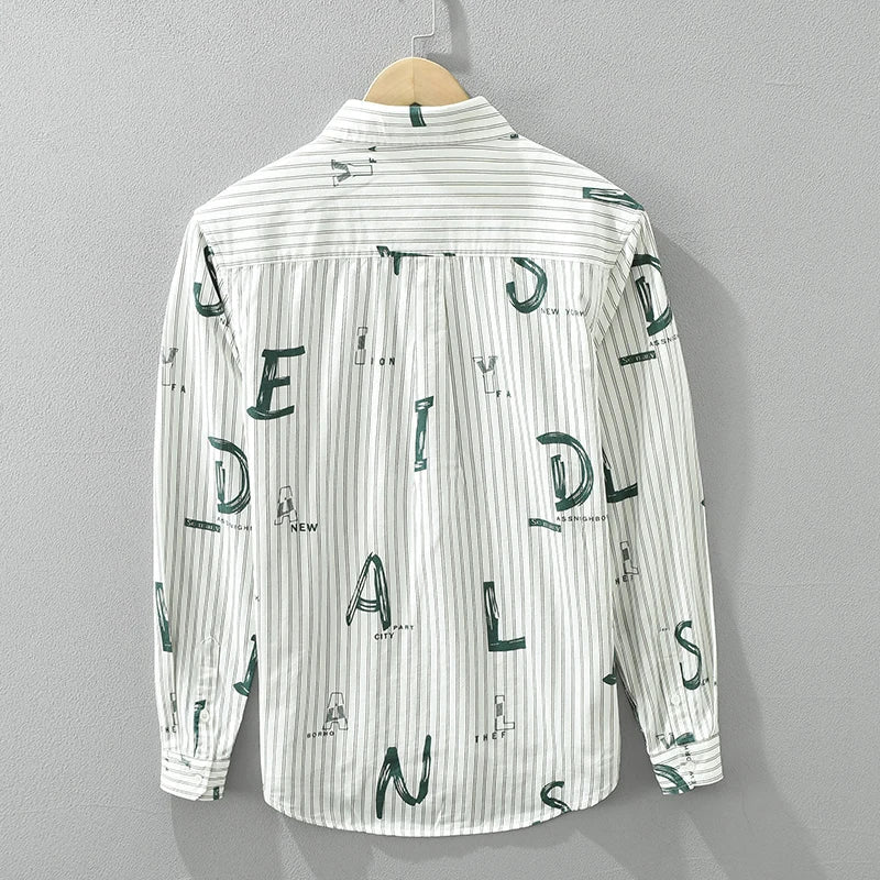 Men's Striped Casual Cotton Shirt