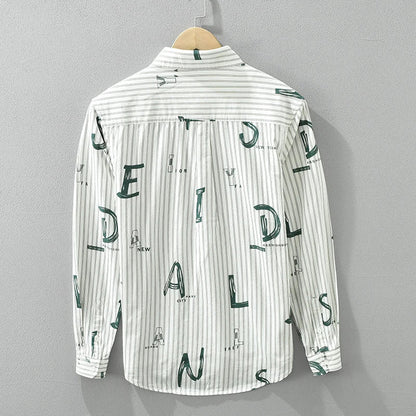 Men's Striped Casual Cotton Shirt