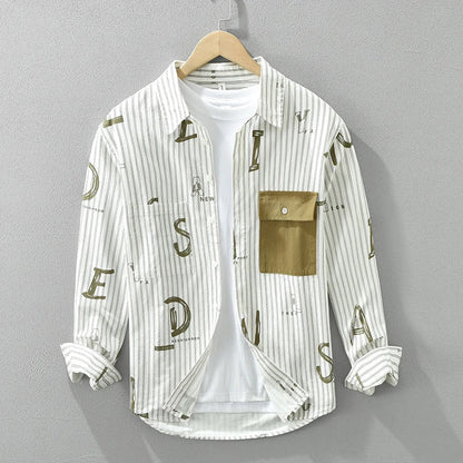Men's Striped Casual Cotton Shirt