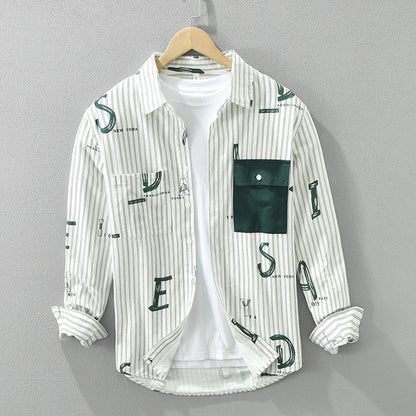 Men's Striped Casual Cotton Shirt