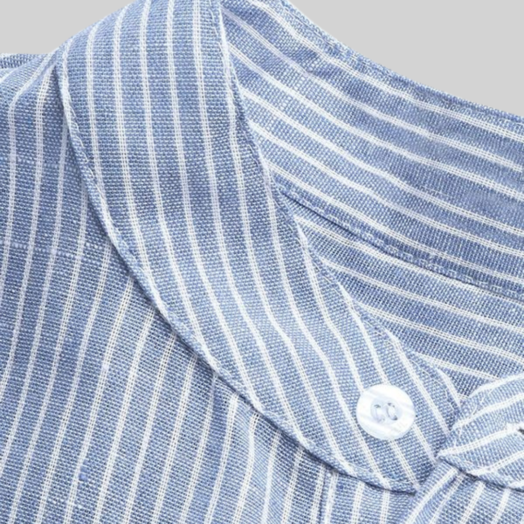 Men's Striped Shirt Modern Style Cotton Polyester